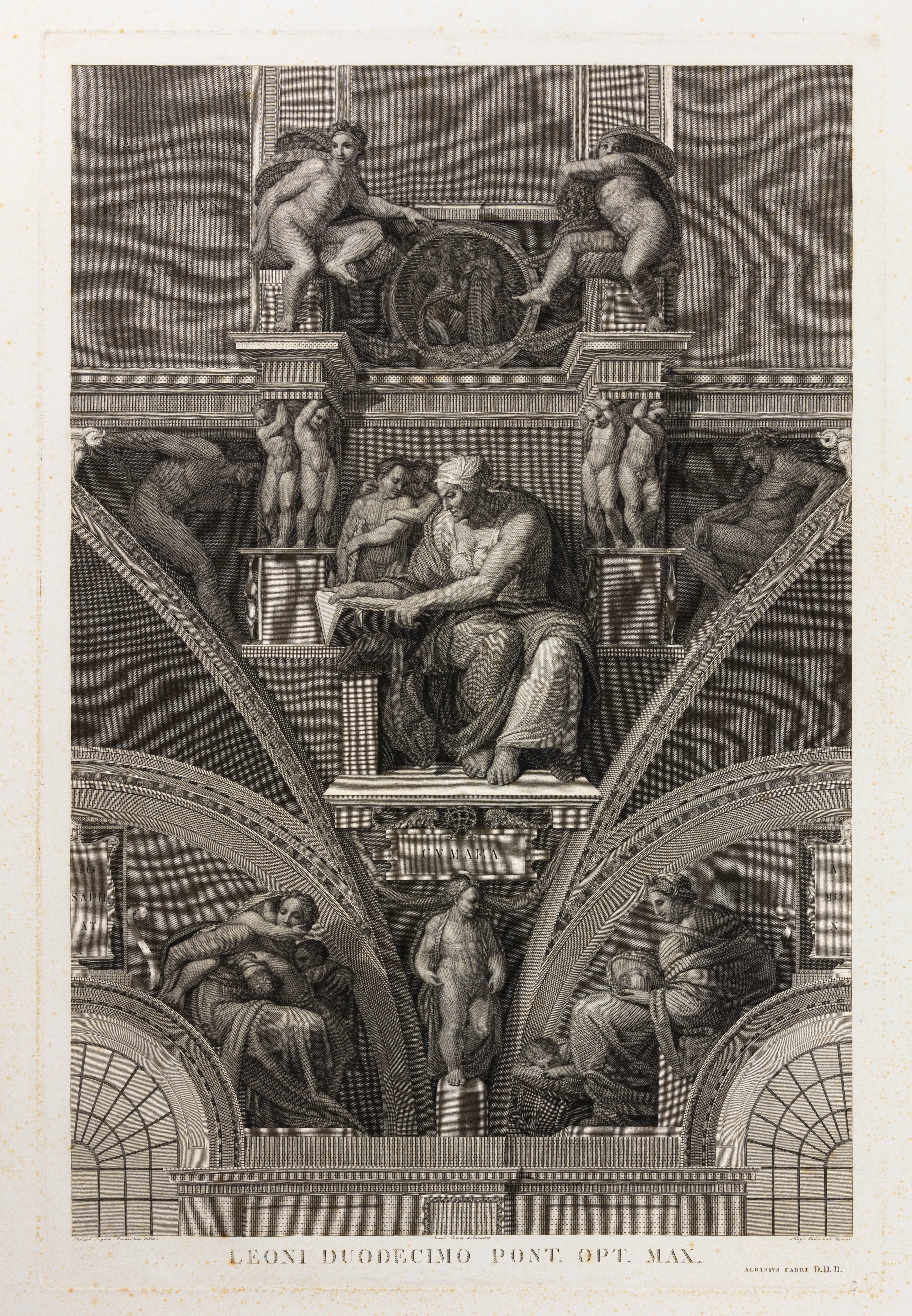 Michelangelo Buonarroti (Italian, 1475-1564)The Cumaean Sibyl (from Prophets and Sibyls in The Sistine Chapel)
