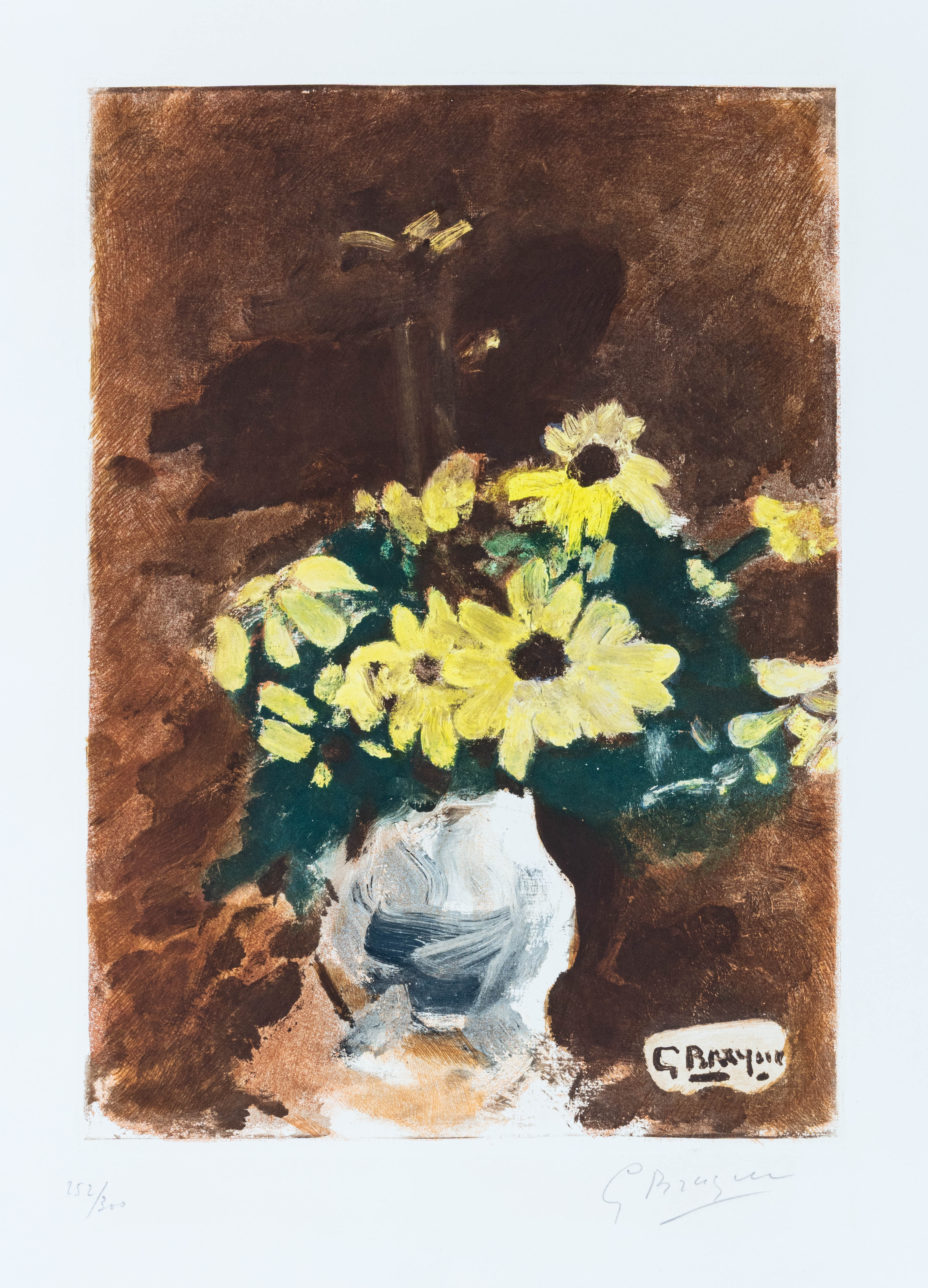 Georges Braque (French, 1882-1963)Vase de Fleurs Jaunes